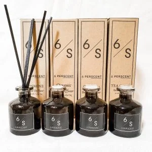 6perscent’s designer’s Reed Diffuser Series with reeds included (50ml)