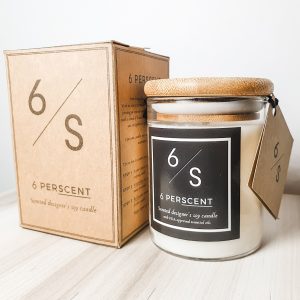 Single scent Scented soy candle by 6perscent
